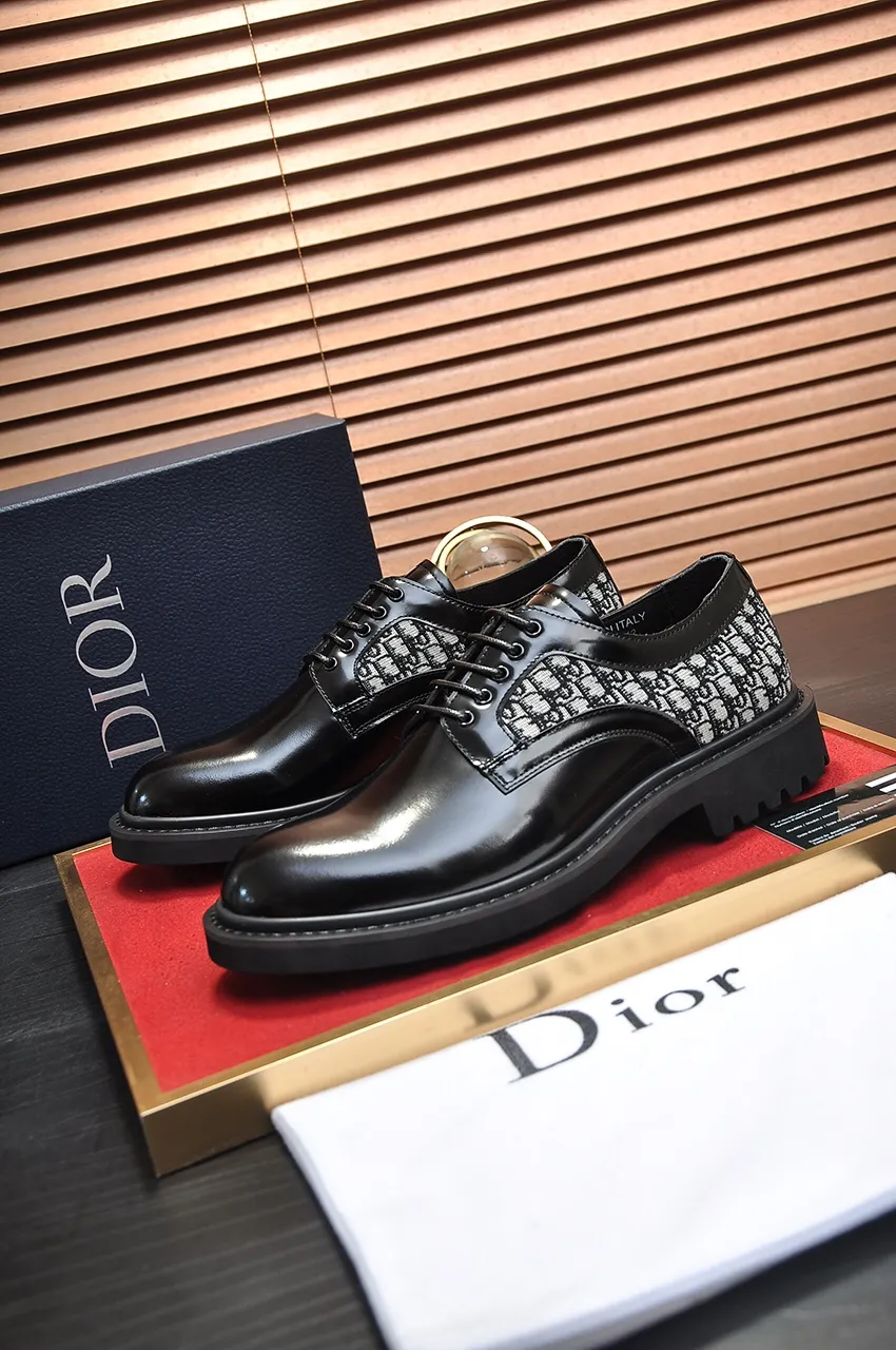 Men's shoes 💰680💶[Dior] (water-dyed cowhide lining) Dior original 1:1 high-quality factory, imported original materials, imported raw cowhide, water-dyed cowhide lining, original TPU outsole, code number: 39-44 (38.45 custom-made)